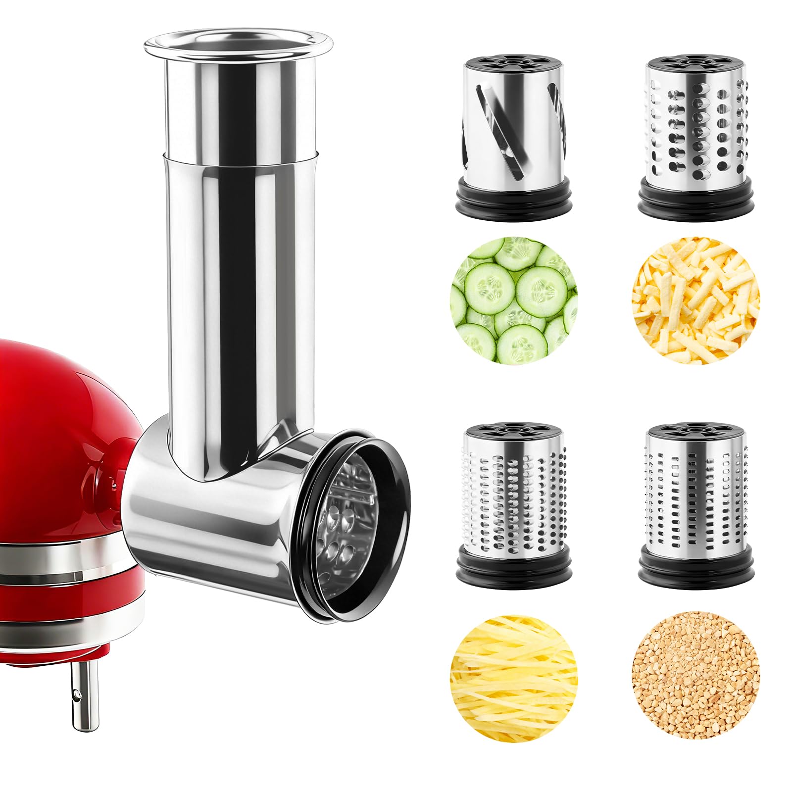 Kitchen Appliances Kitchenaid - Rallador de Acero Inoxidable para Queso,