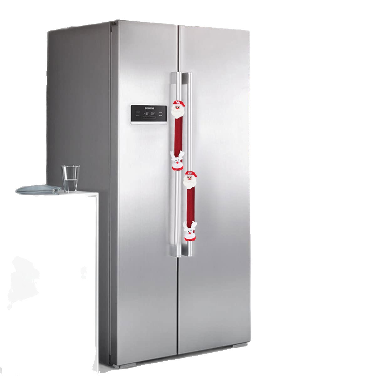 Kitchen Appliances For.Xmas - Fundas de Lino Navideñas para Manijas