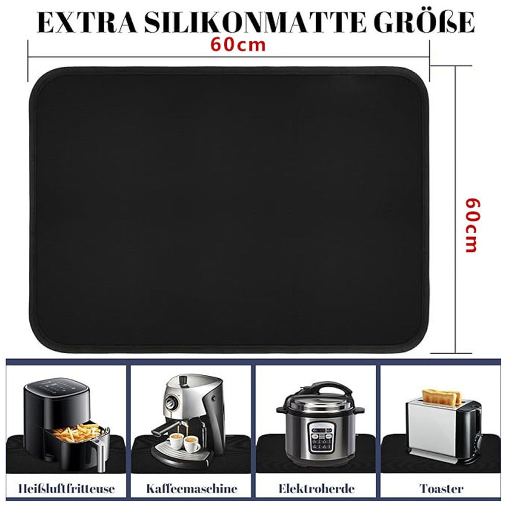 Kitchen Appliances Are - Alfombrilla negra para freidoras de aire,